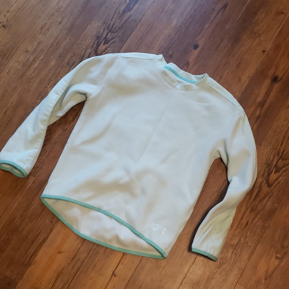 Under Armour Light Blue/Teal Trim Girls' Fleece Sweatshirt